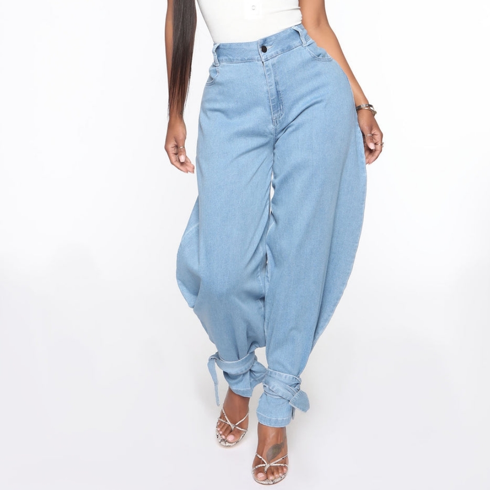Fashion NovaNo Loose Ends Balloon Mom  Jeans Size  3